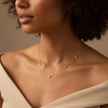 Luisa – Collier doré à étoiles