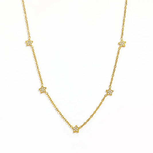 Luisa – Collier doré à étoiles