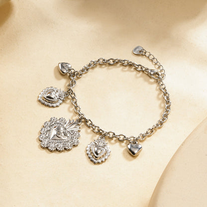 bracelet breloque coeur